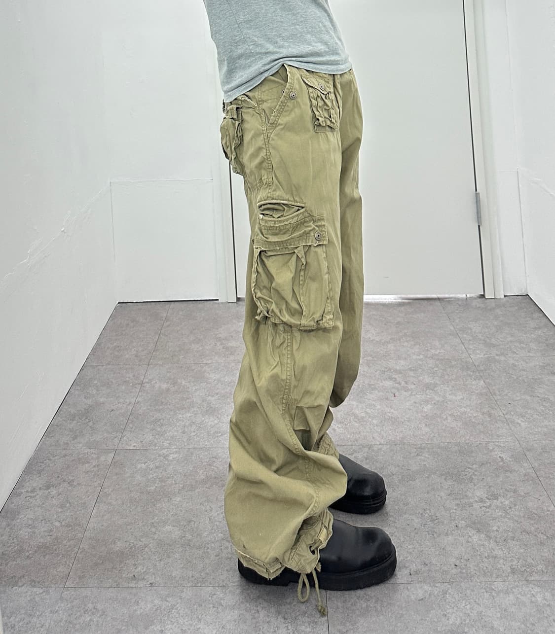 3QR multi pocket monkey pants 상품이미지2