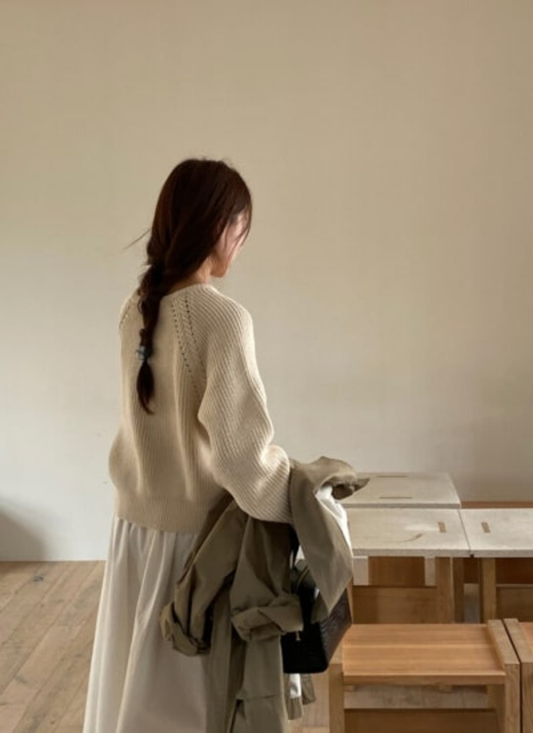 킨다베이지(page) 산체스 코튼 니트 matt beige 상품이미지1