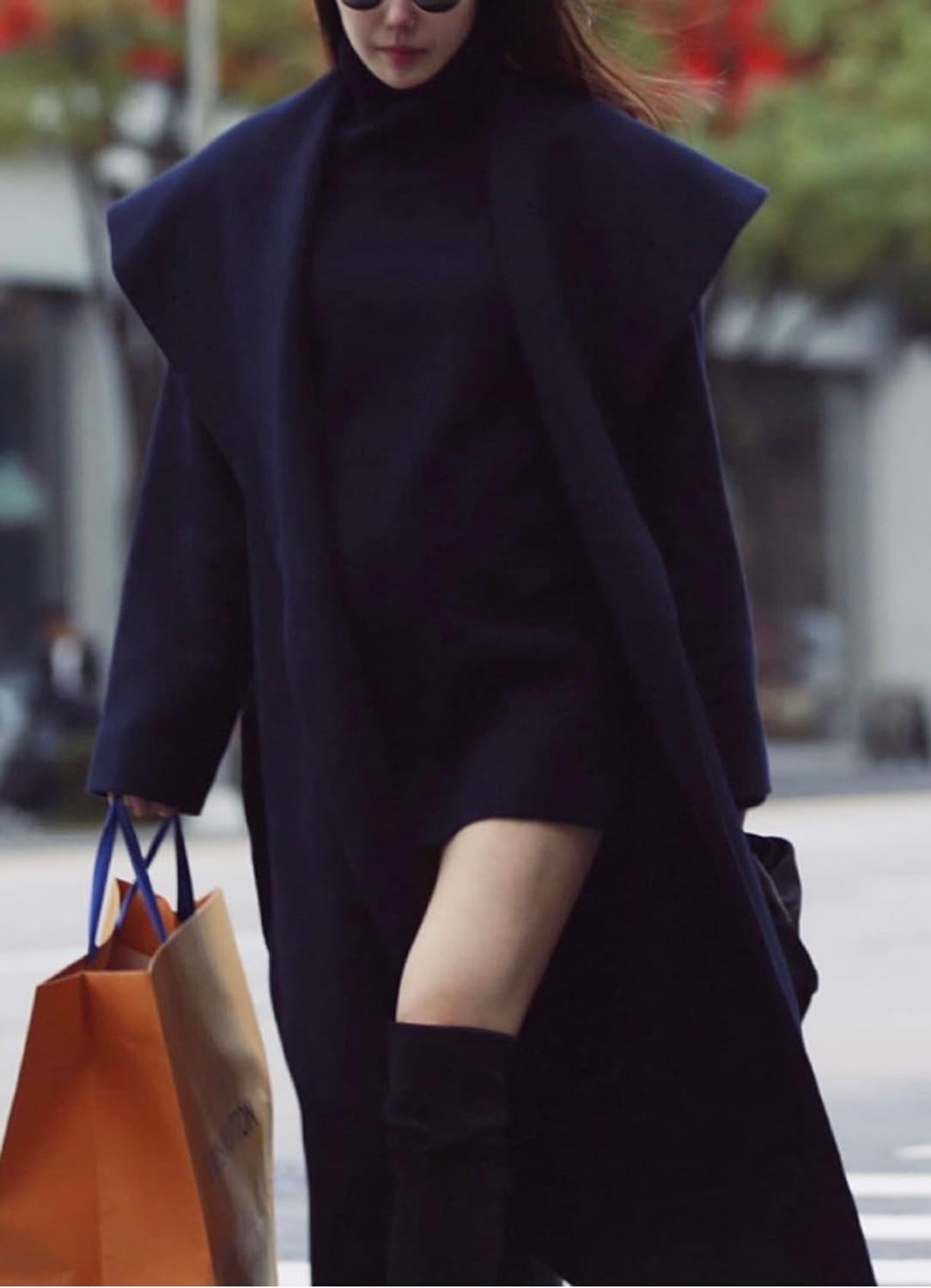 콜리로뜨 울 캐시미어 케이프 롱코트 (55) 상품이미지2