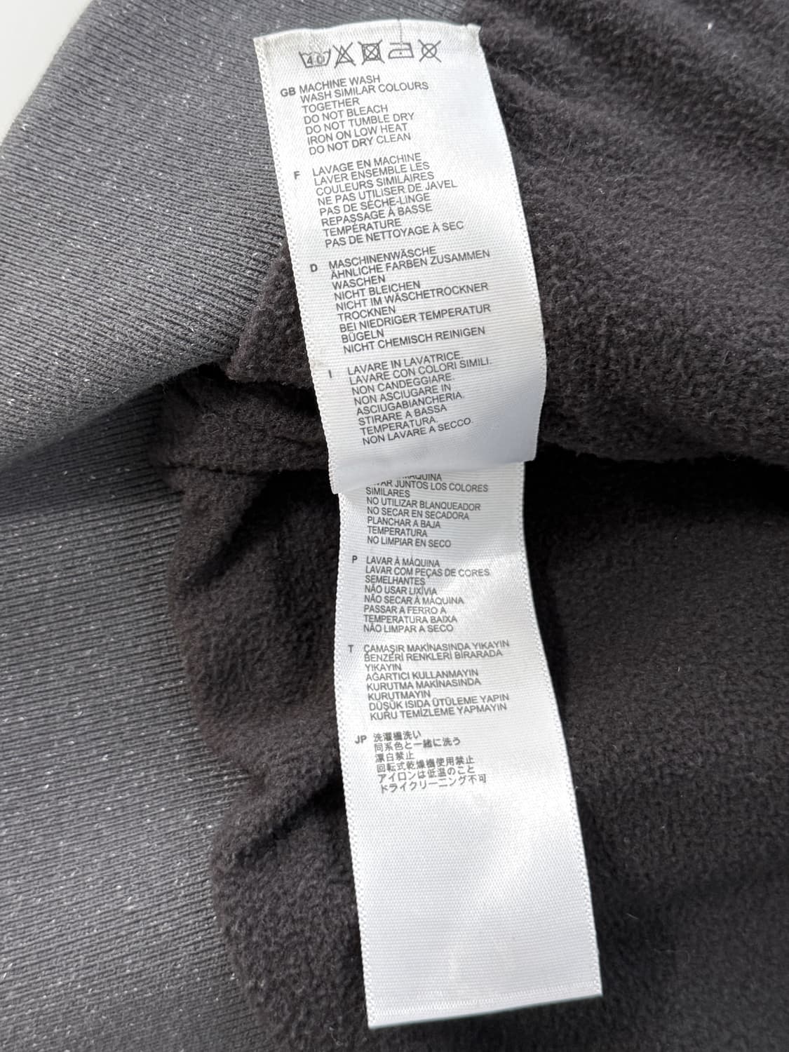 프레드페리 루즈핏 하이넥 집업 딥차콜 블루종 자켓 상품이미지10