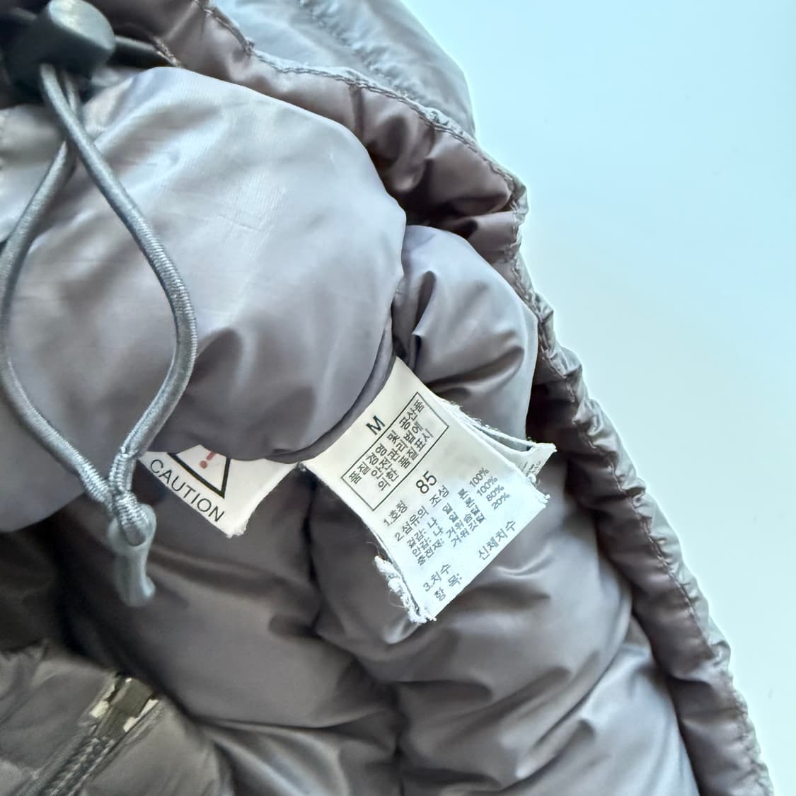 노스페이스 700 스킴스맛 패딩 그레이  상품이미지8