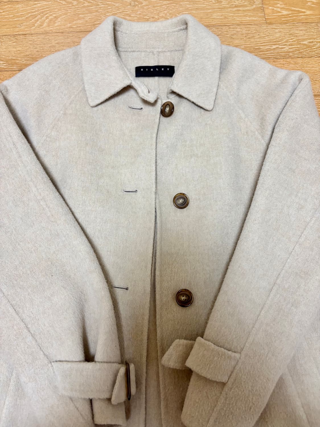 시슬리 핸드메이드 숏코트 베이지 상품이미지2