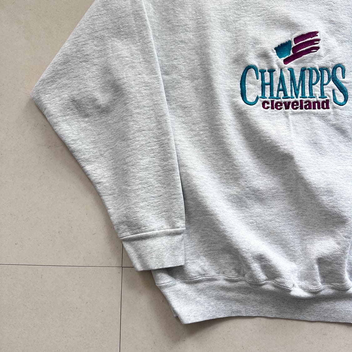 90s 미국생산 프룻오브더룸 슈퍼코튼 CHAMMPS 맨투맨 XXL 상품이미지4