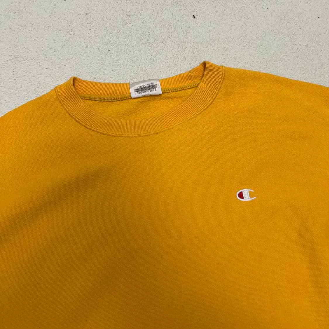 Champion reverse weave yellow sweatshirt 상품이미지5