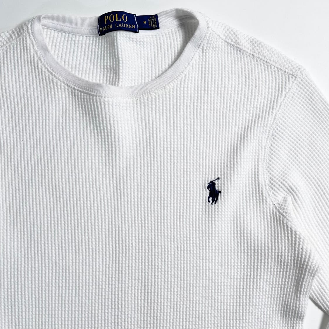 폴로 랄프로렌 화이트 와플티  상품이미지3