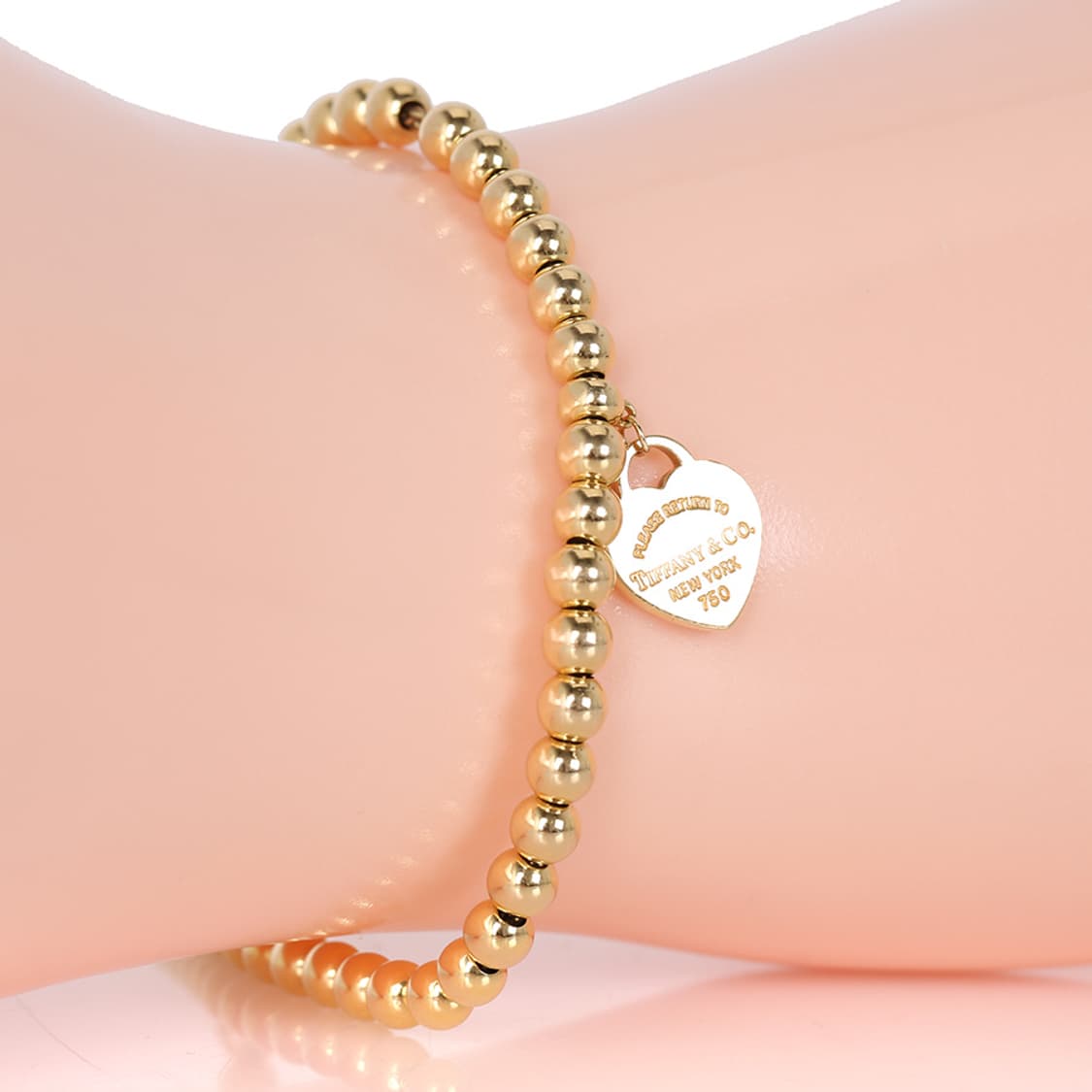 리턴투 티파니 하트 태그 비드 브레이슬릿 옐로우골드 팔찌 23993104 상품이미지7