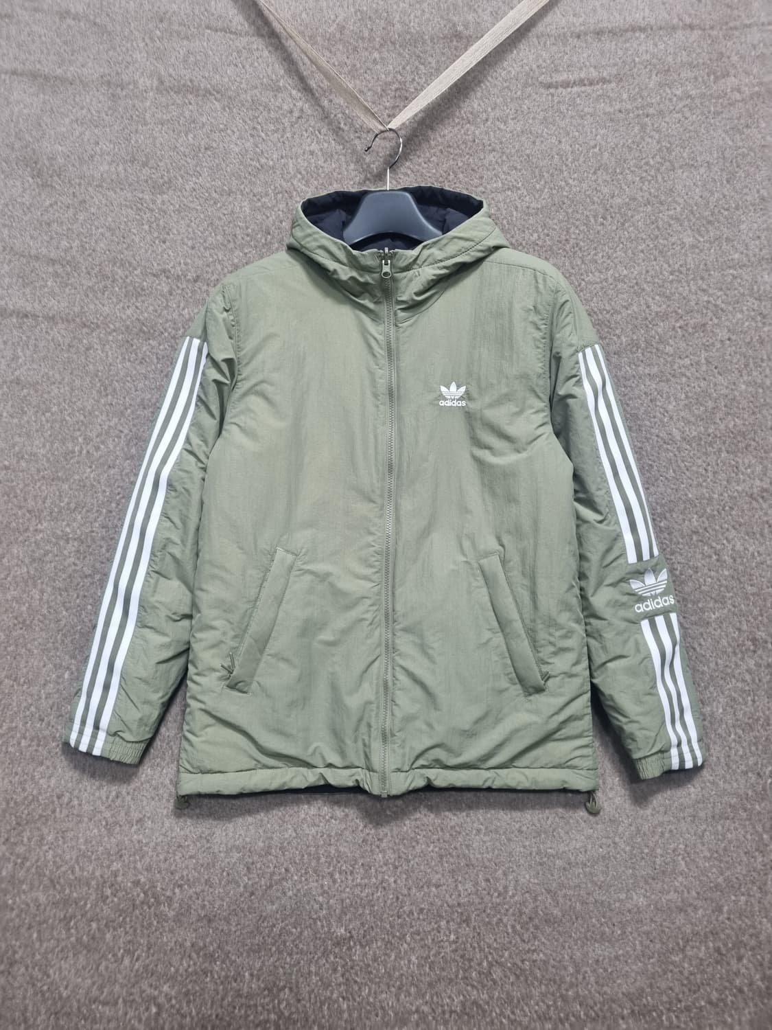 아디다스 남성 리버시블 락업 패딩자켓 상품이미지1