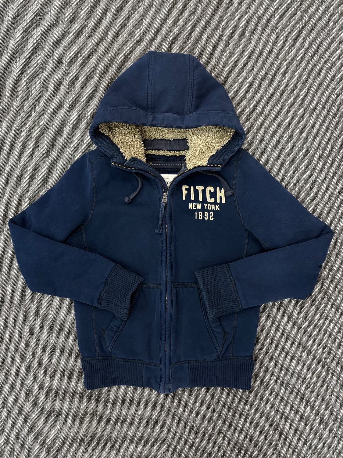 아베크롬비 양털 후드집업 네이비m 상품이미지1