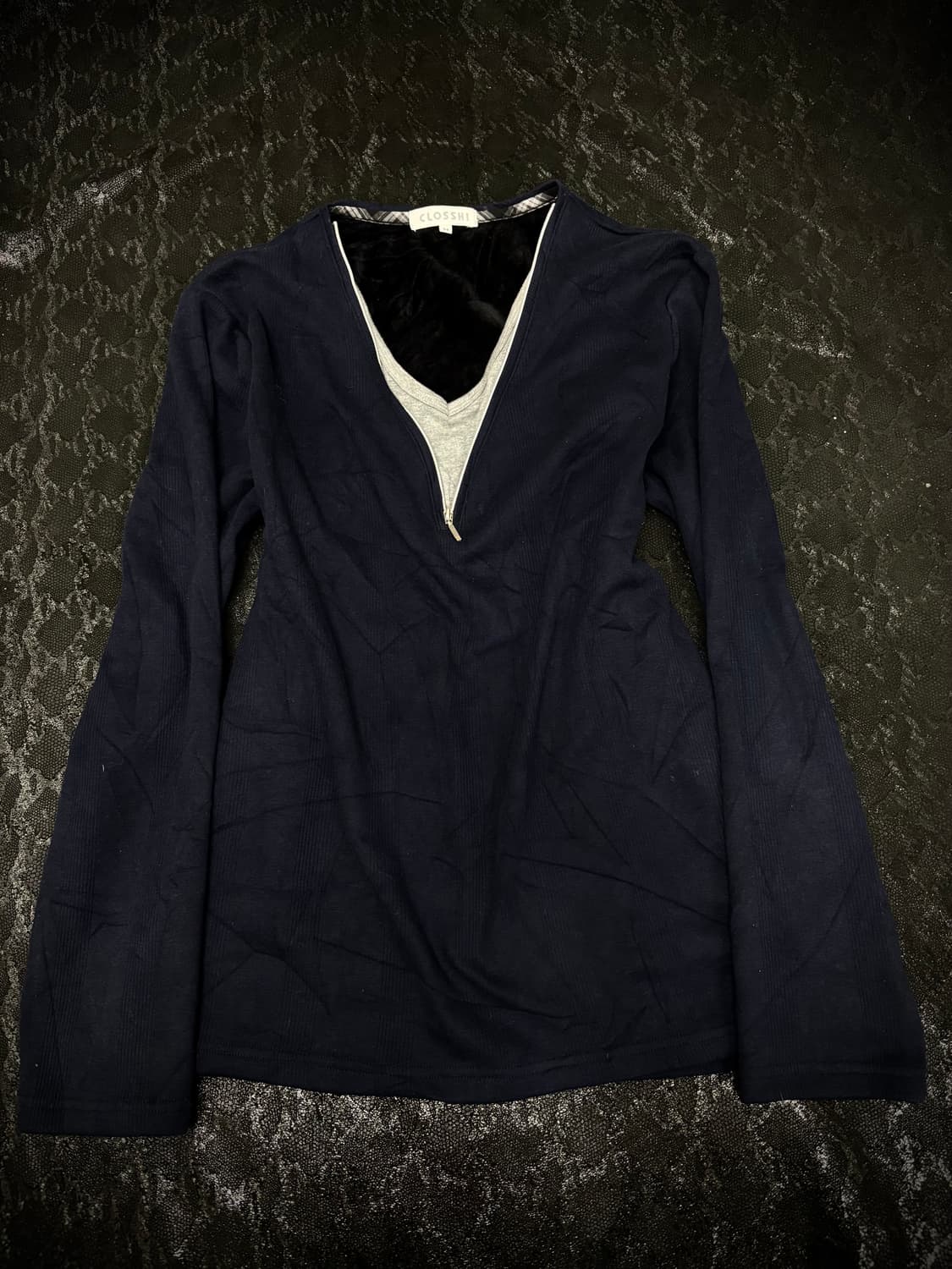 “Vintage”Navy Minimal Mood Grey Layered  상품이미지1