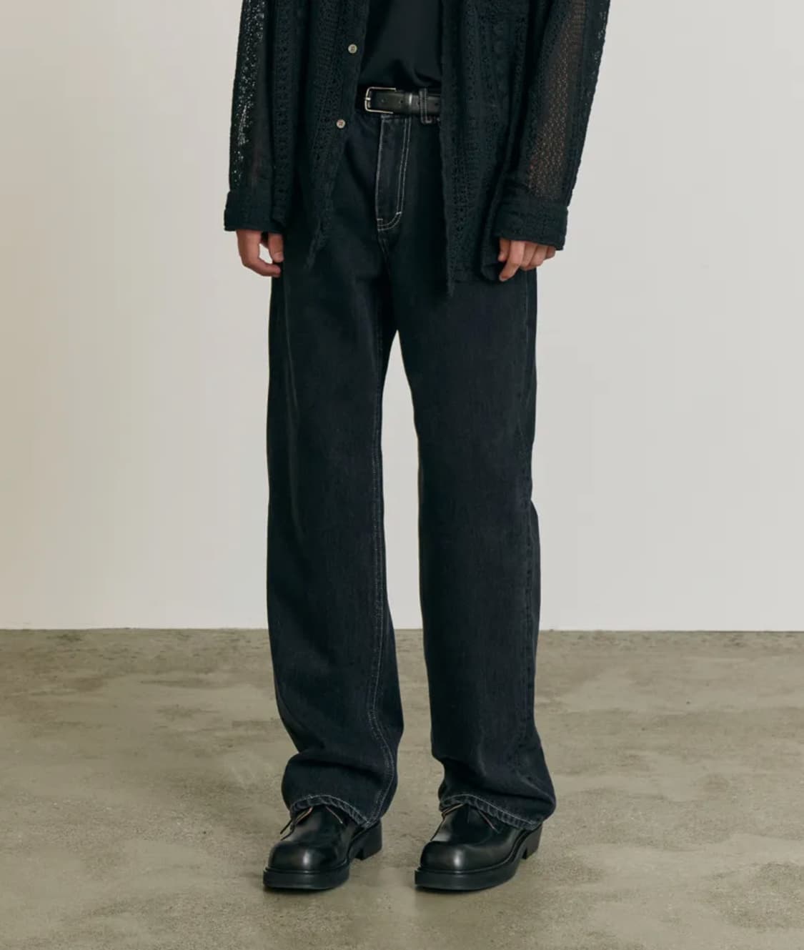 포트너스 / Black Cone Wide Jeans / S 상품이미지1