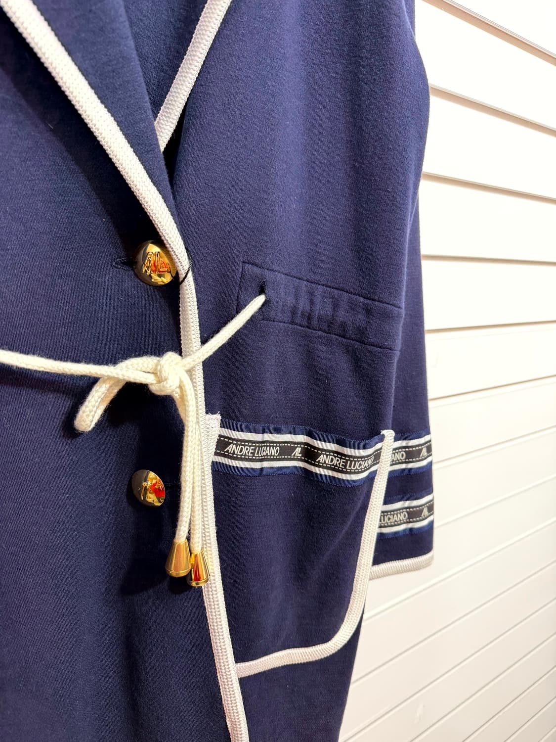 ANDRELUCIANO 금장 더블 가디건 상품이미지4