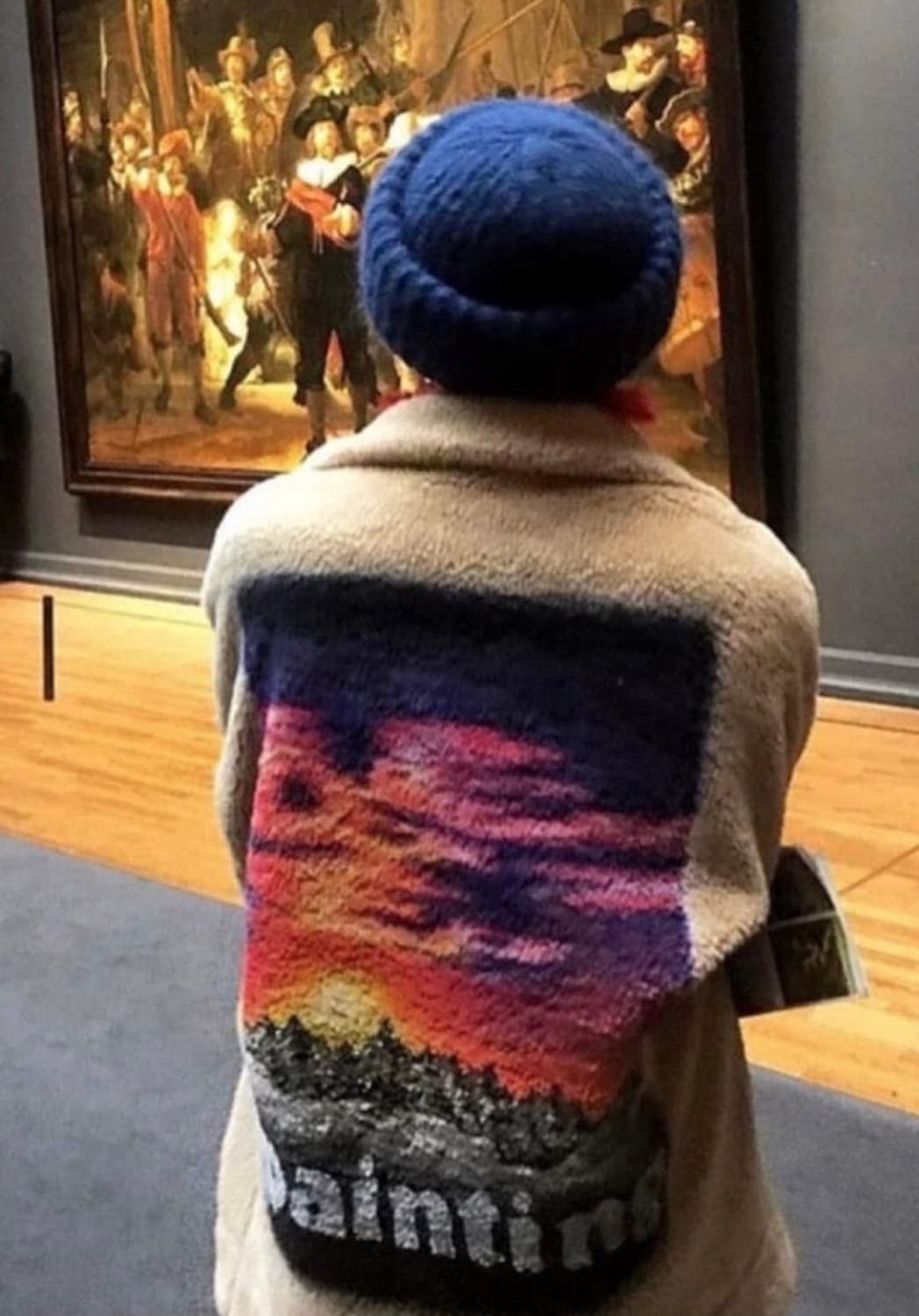 더블렛 남산타워 프린팅 플리스 상품이미지1