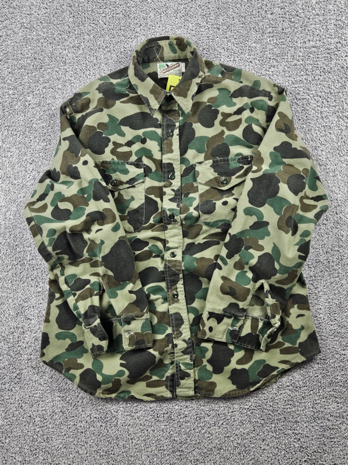 80's USA THE WOODSMAN 카모 헌팅 셔츠 (L)/10537 상품이미지2