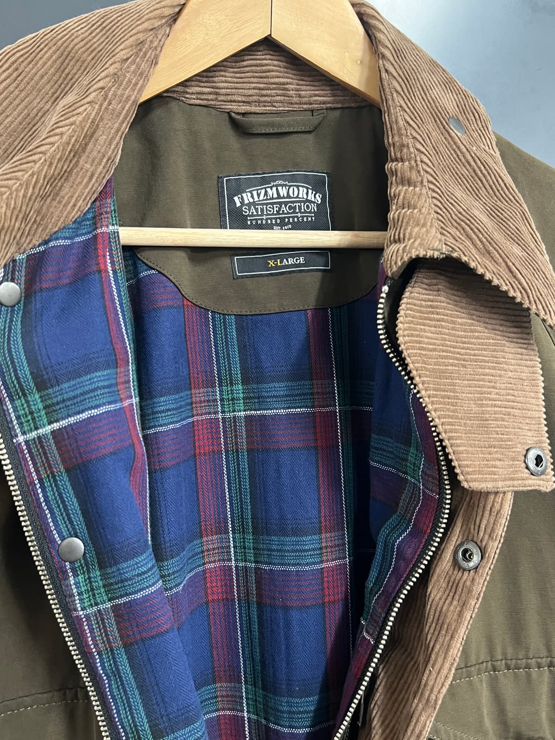 Frizm Works 프리즘웍스 헤리티지 올리브 헌팅 자켓 상품이미지5