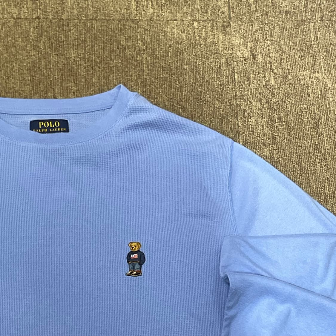 (XL) POLO 폴로 랄프로렌 테디베어 와플 코튼 롱 슬리브 티셔츠 상품이미지2