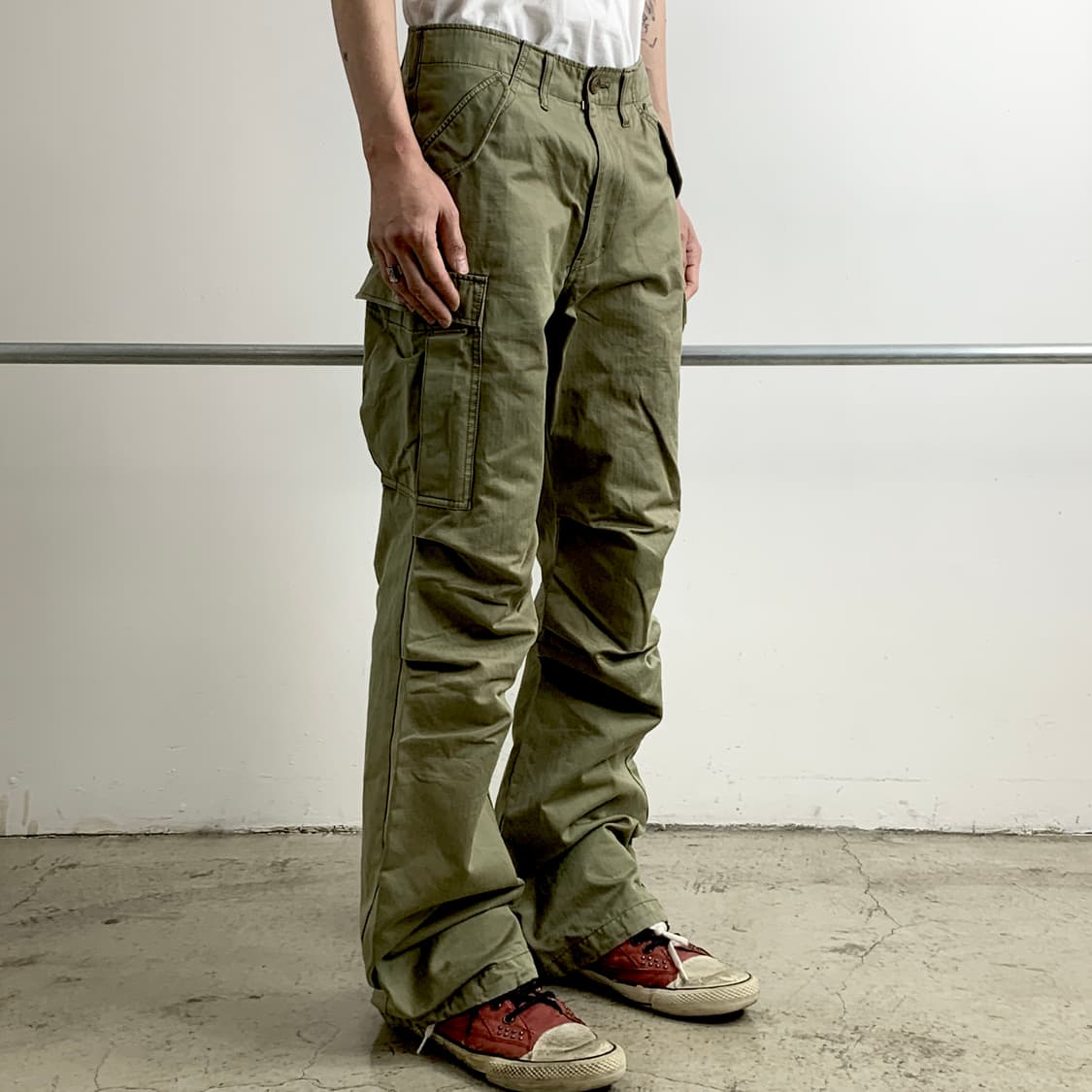준 하시모토 파라슈트 카고 플레어 팬츠 상품이미지2