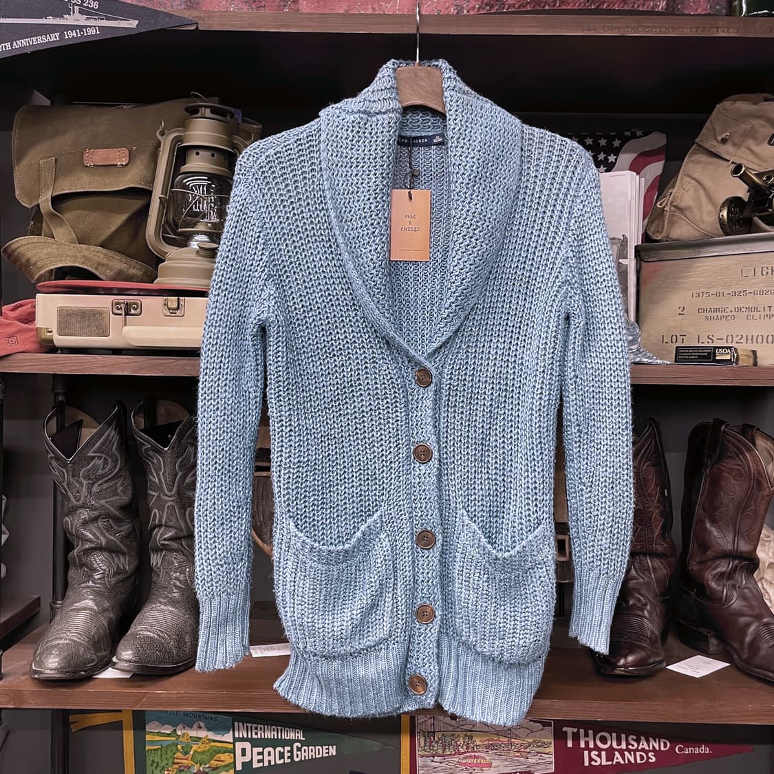 폴로 랄프로렌 우먼 니트 가디건 컨트리 RL 상품이미지1