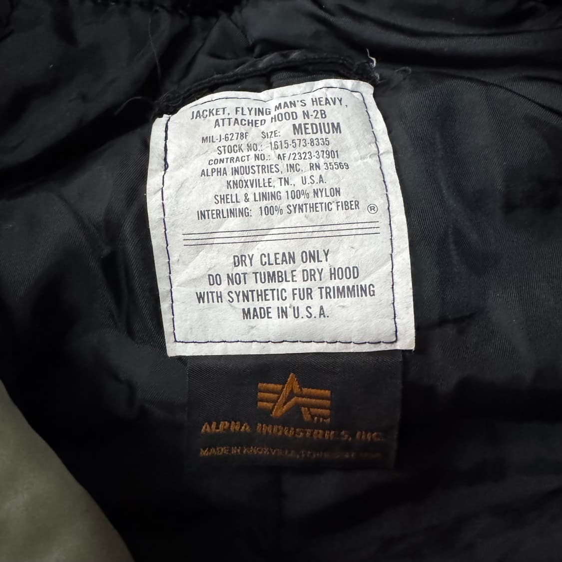 [M] 90s Alpha industries N2B 항공 점퍼 상품이미지9