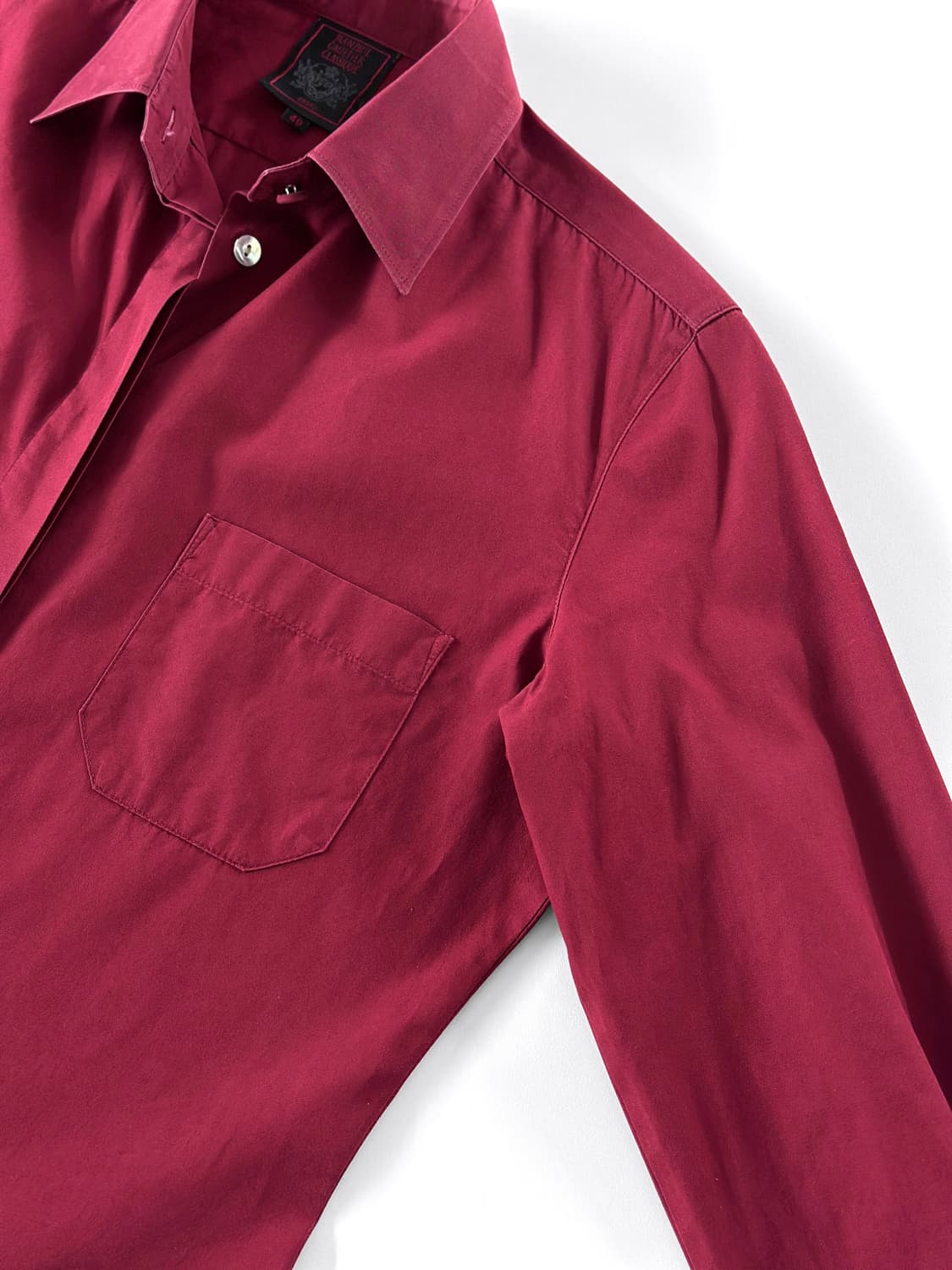 (Rare) 90s 장 폴 고르티에 클래식 버건디 셔츠 상품이미지4