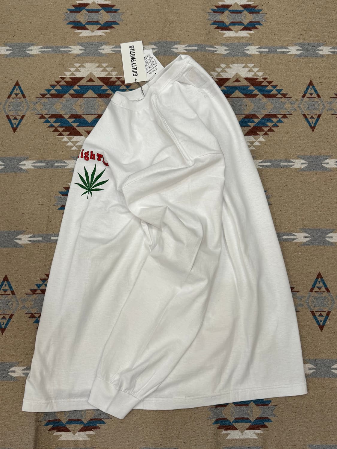 [XL] 와코마리아 x 하이타임즈 헤비웨잇 롱슬리브 화이트 상품이미지5