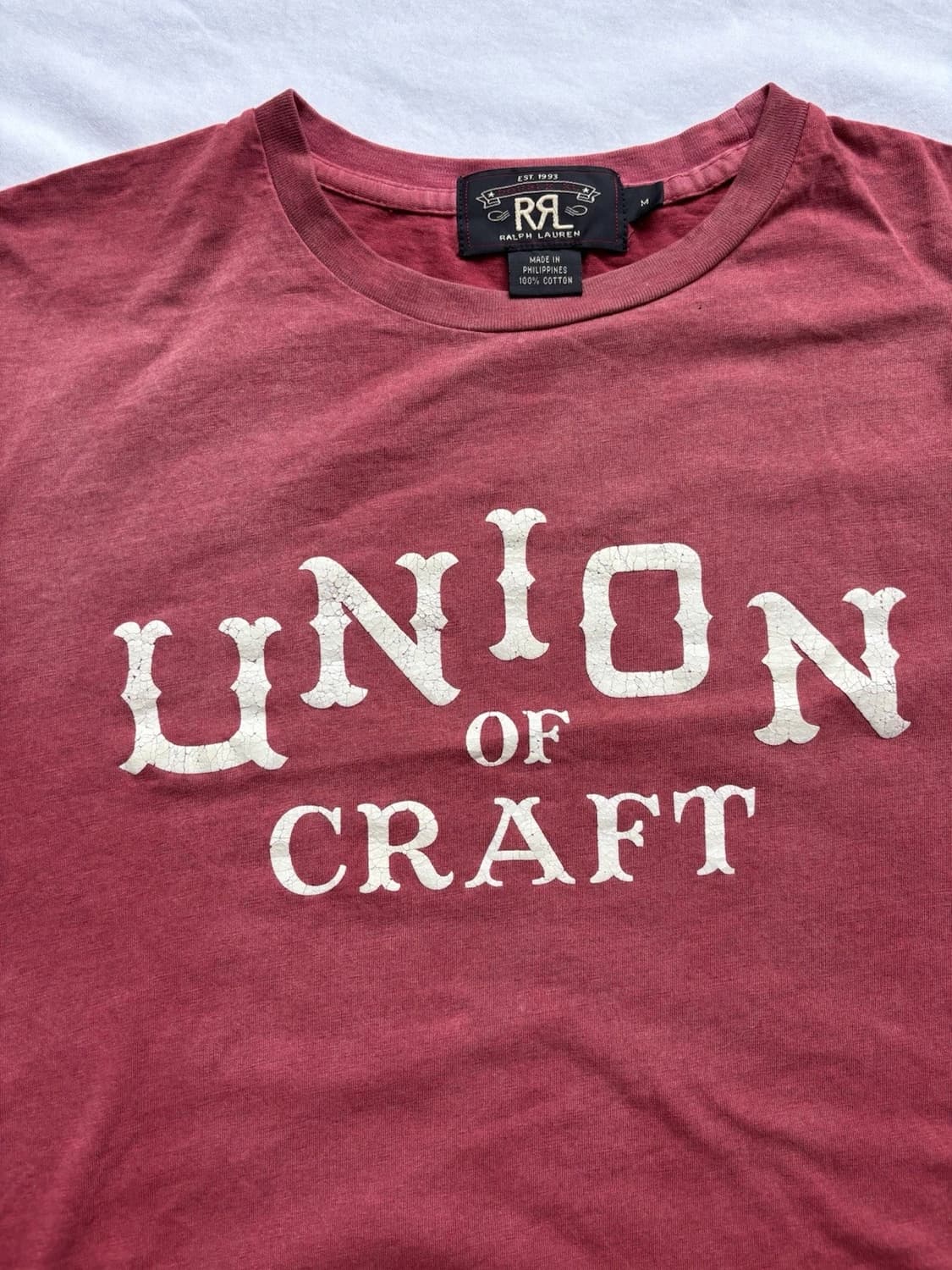 RRL 더블알엘 Union of Craft 빈티지 페이딩 그래픽 티셔츠 상품이미지2