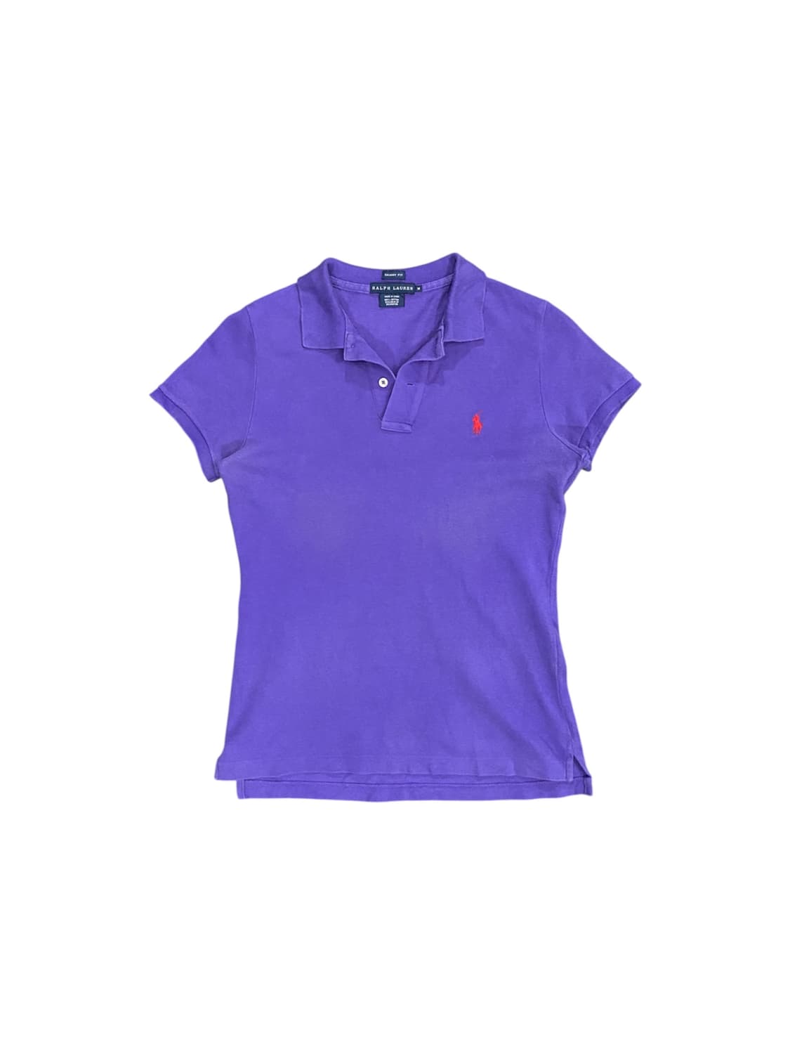 Ralph Lauren 스키니핏 퍼플 반팔 티셔츠 상품이미지1