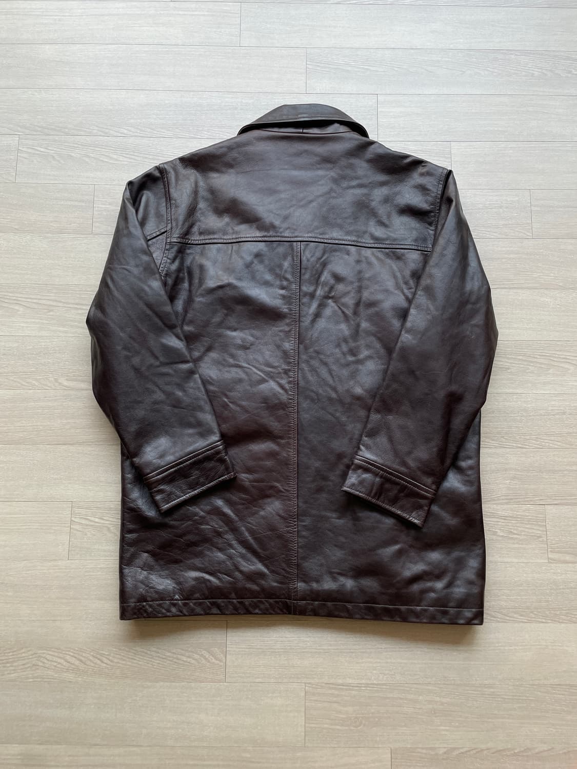 90s 올드갭 레더 카코트 브라운 gap carcoat 상품이미지2