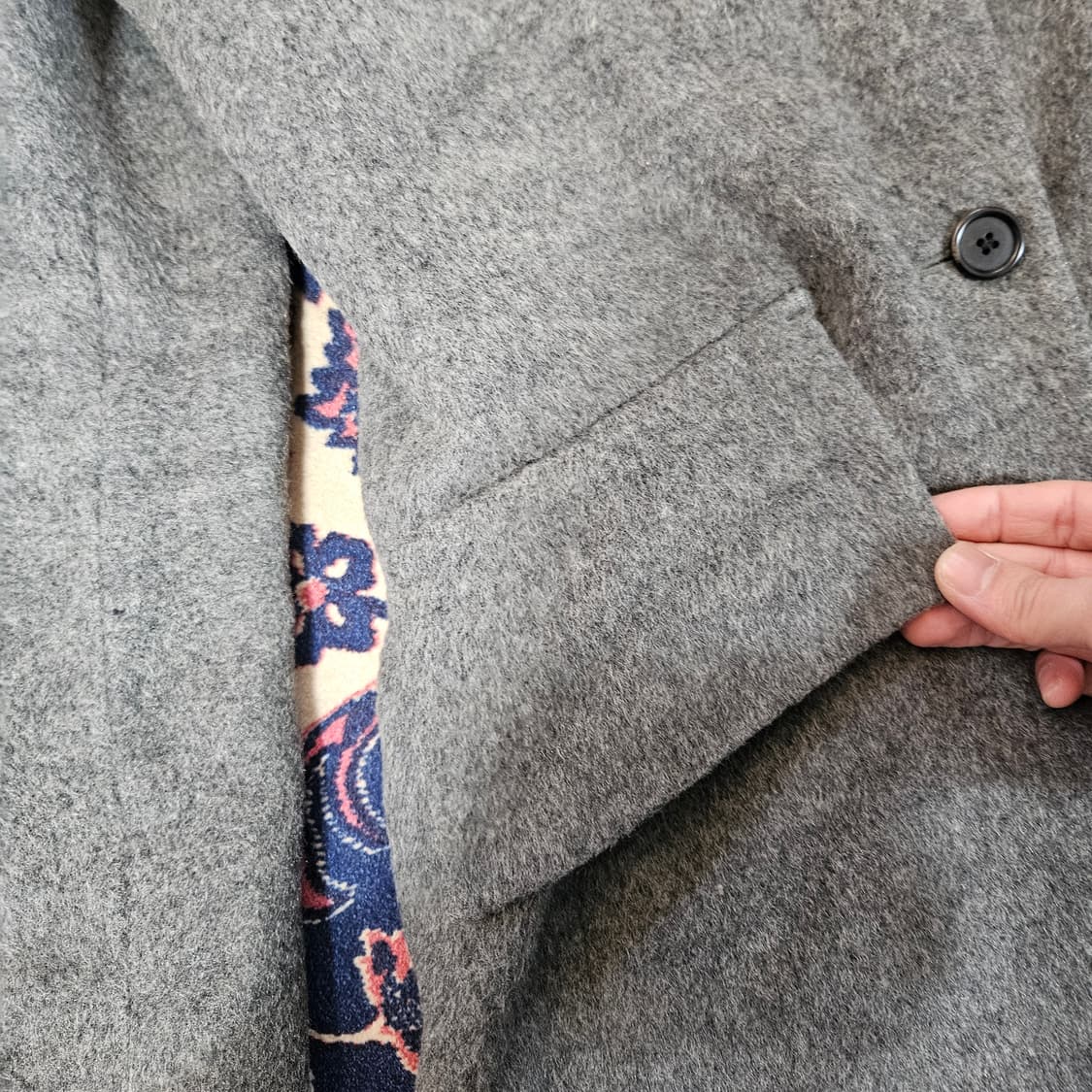 조르지오 아르마니 숏 카라넥 울 코트 6 size 상품이미지4