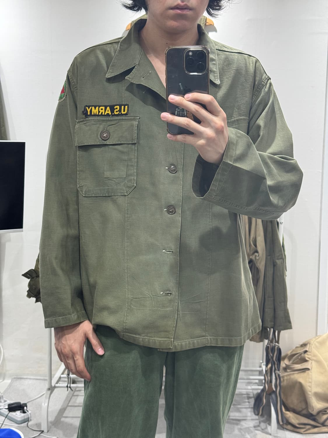 레어] 50-60s Us Army 미군 1세대 og-107 셔츠 XL 상품이미지8