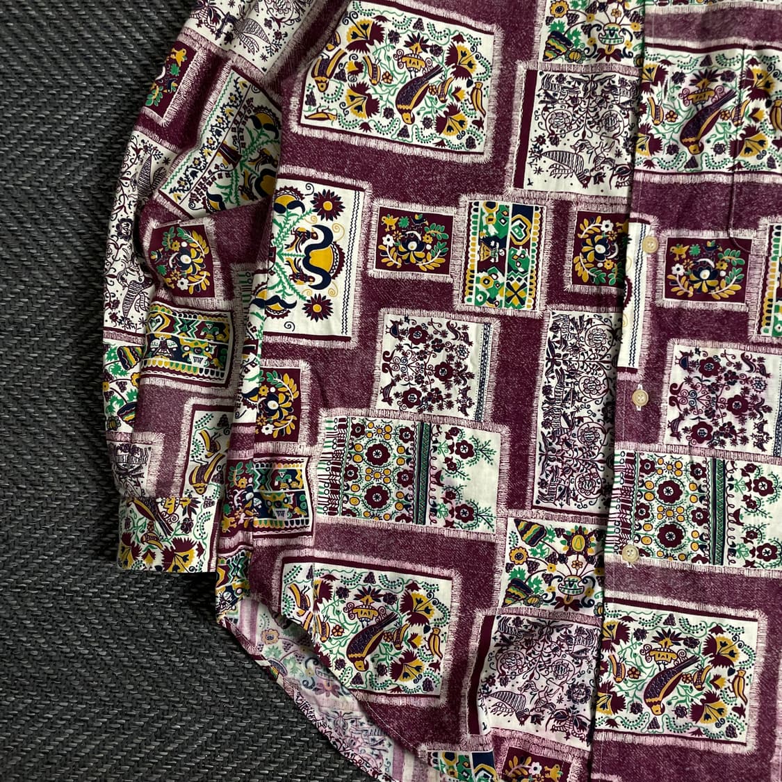 일본 빈티지 오리엔탈 패턴 디테일 셔츠o 2900 상품이미지3