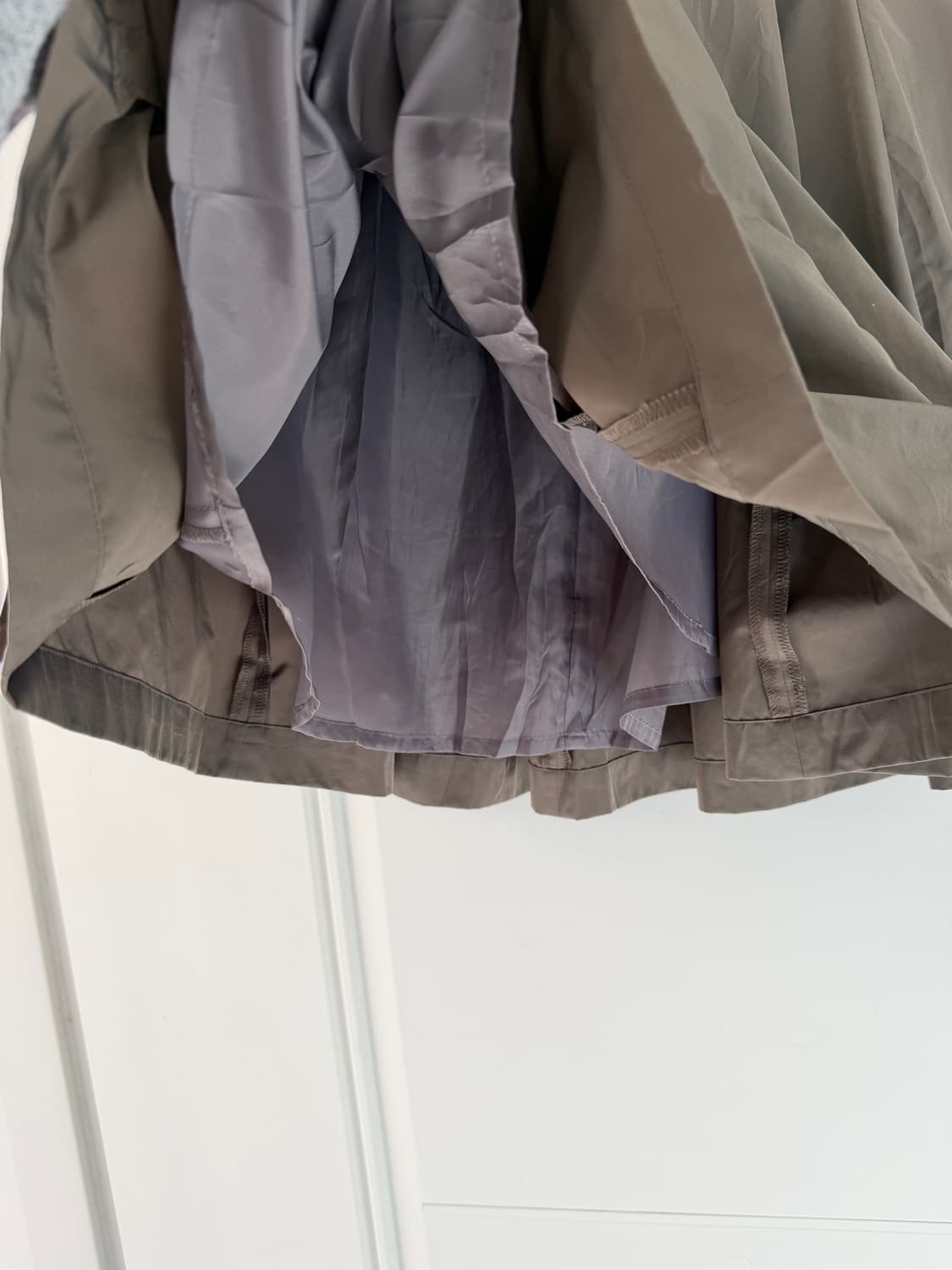 일본빈티지 모카 핀턱 미디스커트 상품이미지6