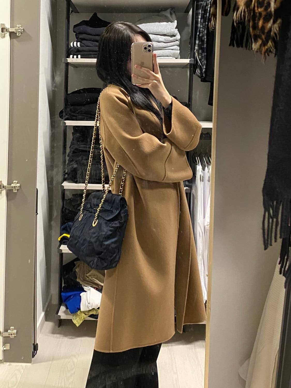 프라다 포코노 금장 체인 숄더백 가방 (정품) 상품이미지10