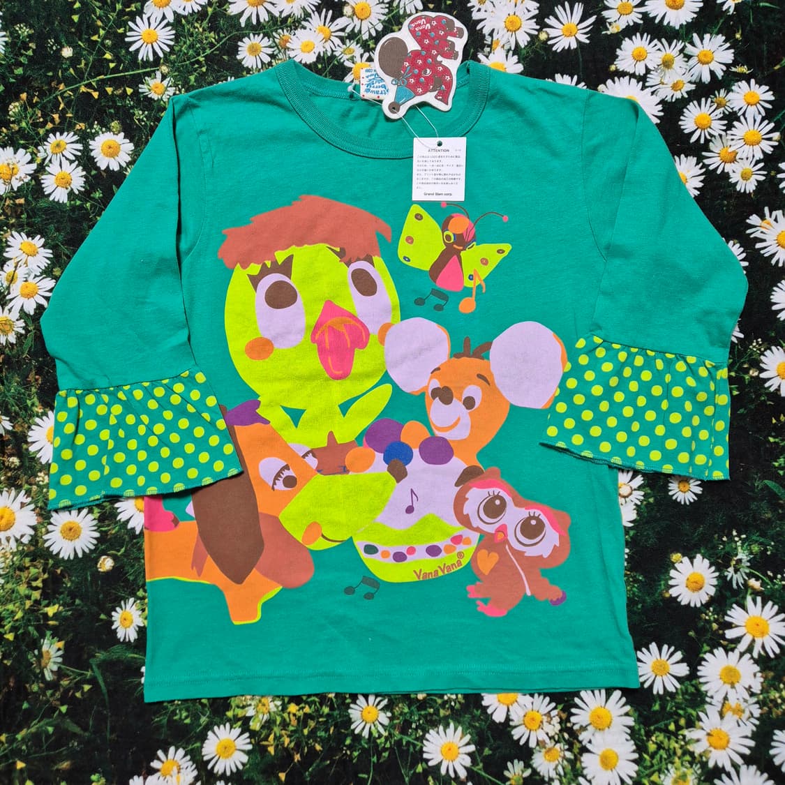 일본 VANAVANA 바나바나 7부 티셔츠 M (160) 새상품 상품이미지1