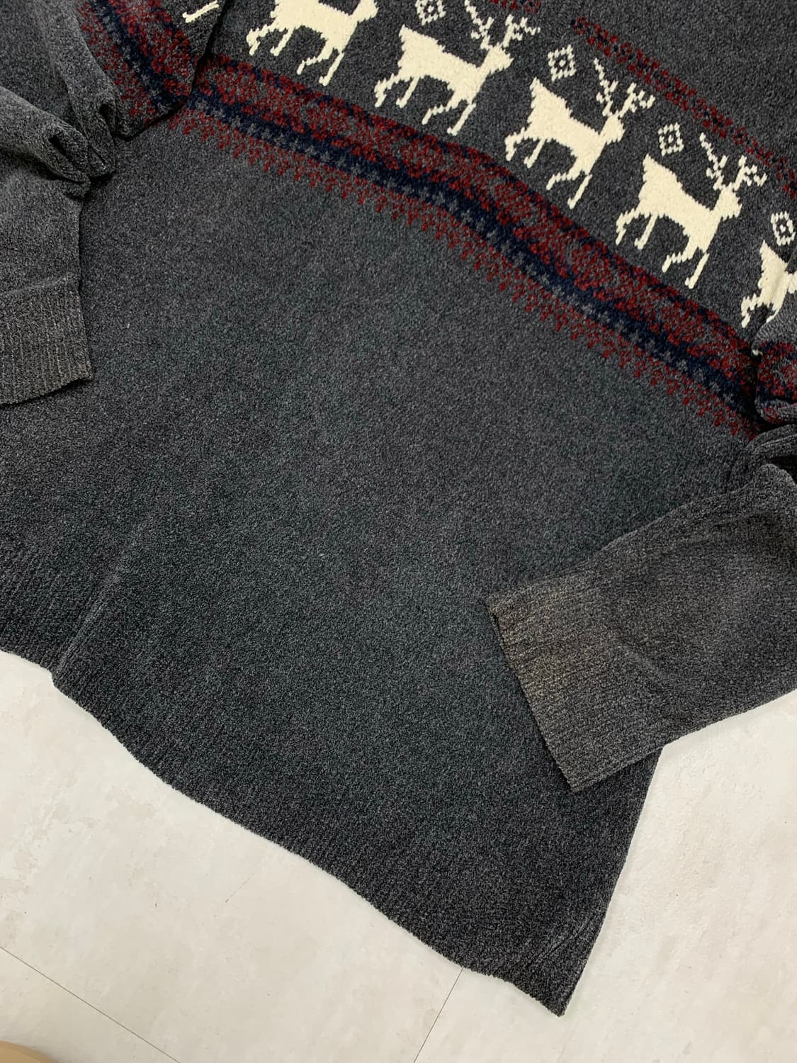 Asnas 패턴 반집업 니트 #407 상품이미지3