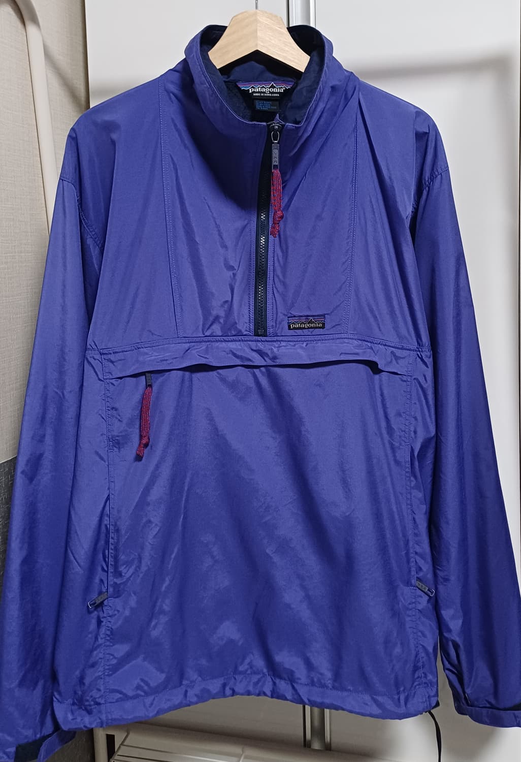 [L] 80s 파타고니아 나일론 아노락 풀오버 - 바이올렛 블루 상품이미지1