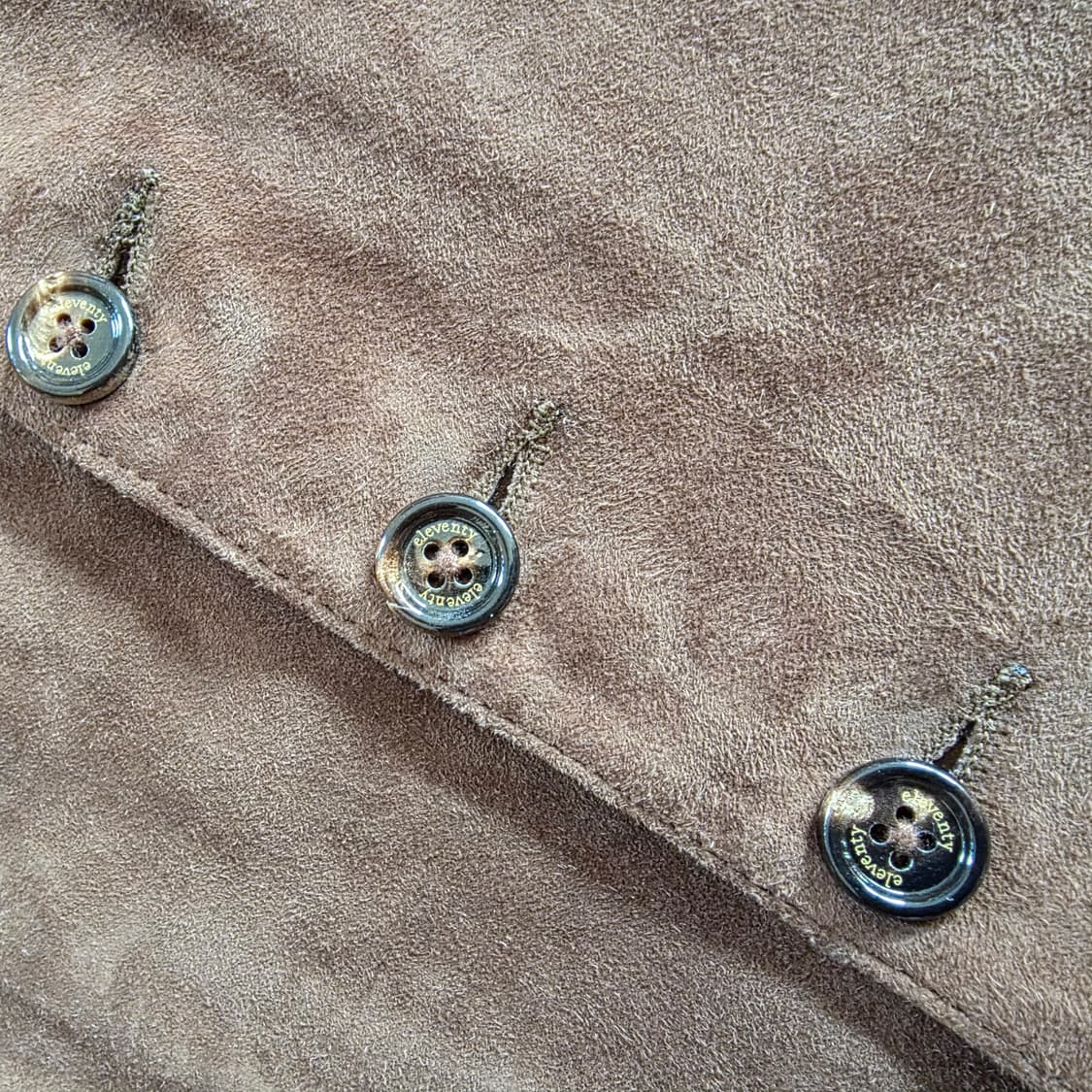 Eleventy 일레븐티 이탈리안 최고급 스웨이드 가죽 웨이스트 코트 베 상품이미지6