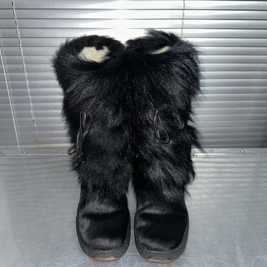 00s 파잘 불랙 퍼 털부츠 상품이미지5