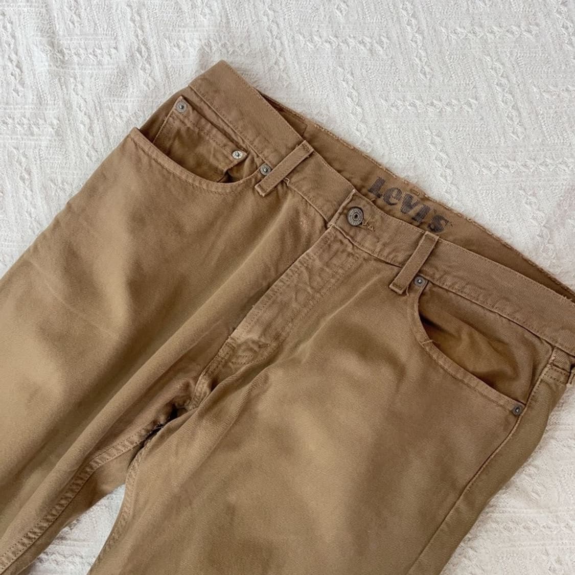 [34인치] 리바이스 514 빈티지 슬림 스트레이트 베이지 팬츠 상품이미지3