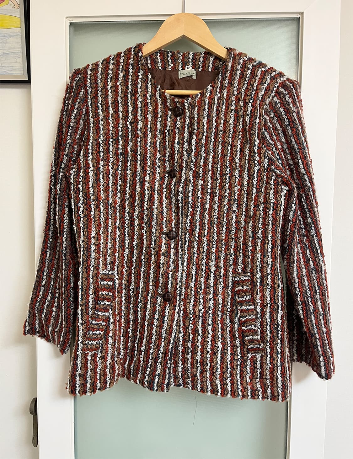Vintage stripe tweed jacket 상품이미지6