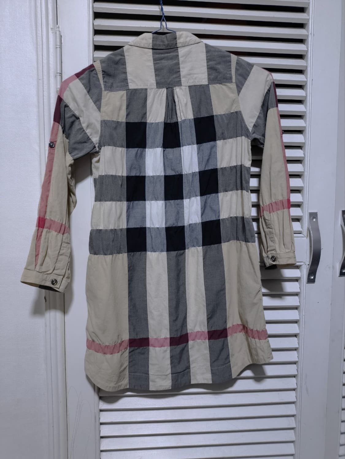 8Y 버버리 키즈 체크셔츠 원피스 상품이미지6