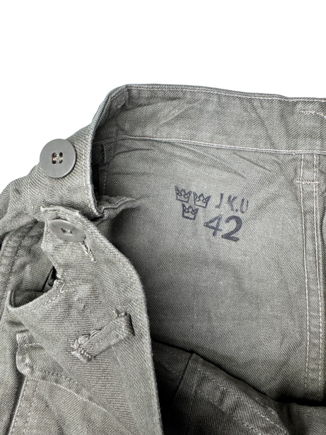 빈티지 50s 스웨덴 아미 코튼 팬츠 swedish army  42 상품이미지4