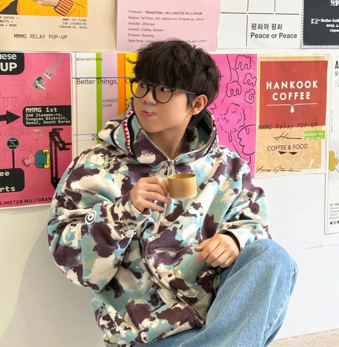 베이프 블루 카모 후드집업  상품이미지1