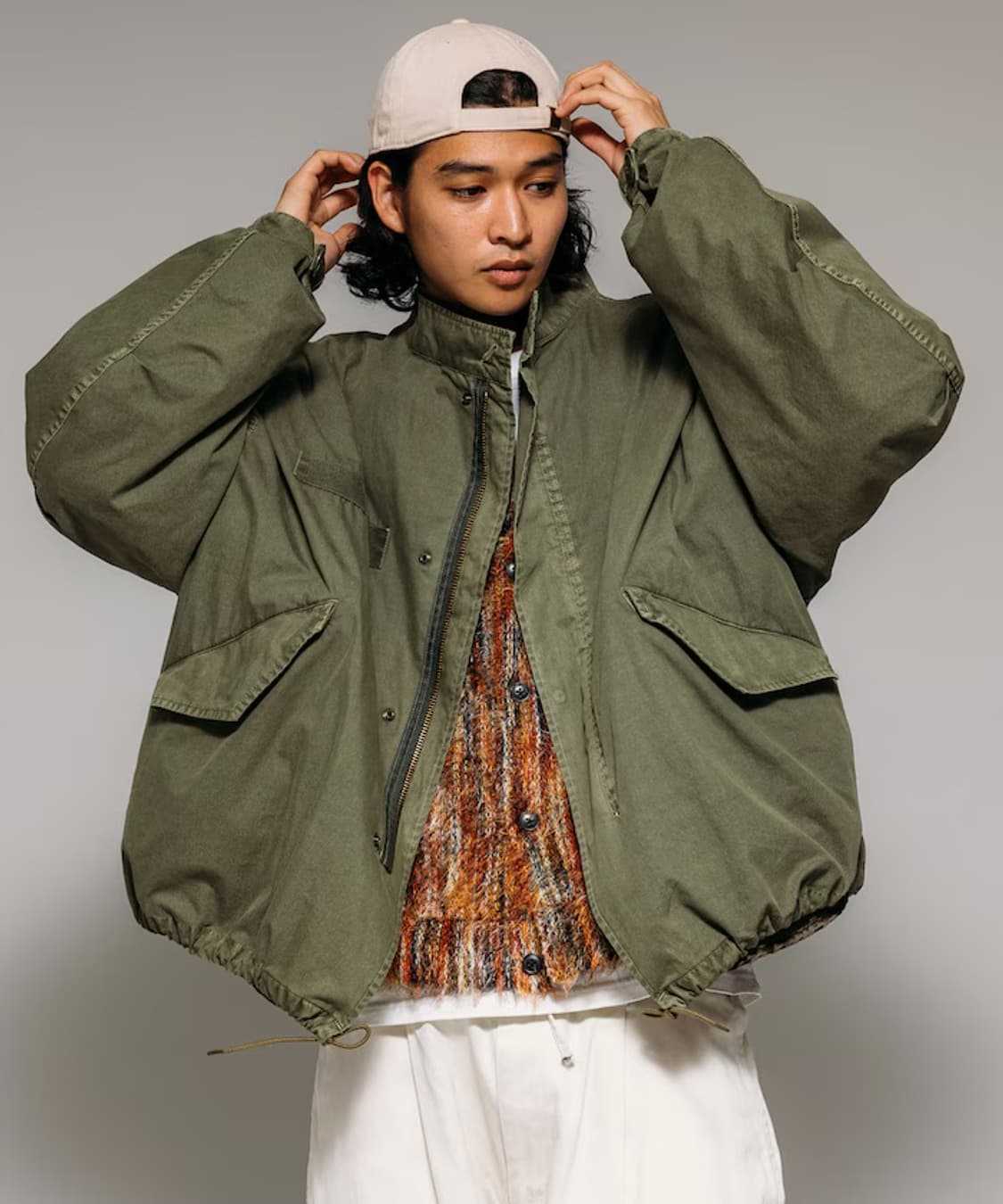 프릭스스토어 m65 숏파카 페이디드 S 라이너 세트 상품이미지9