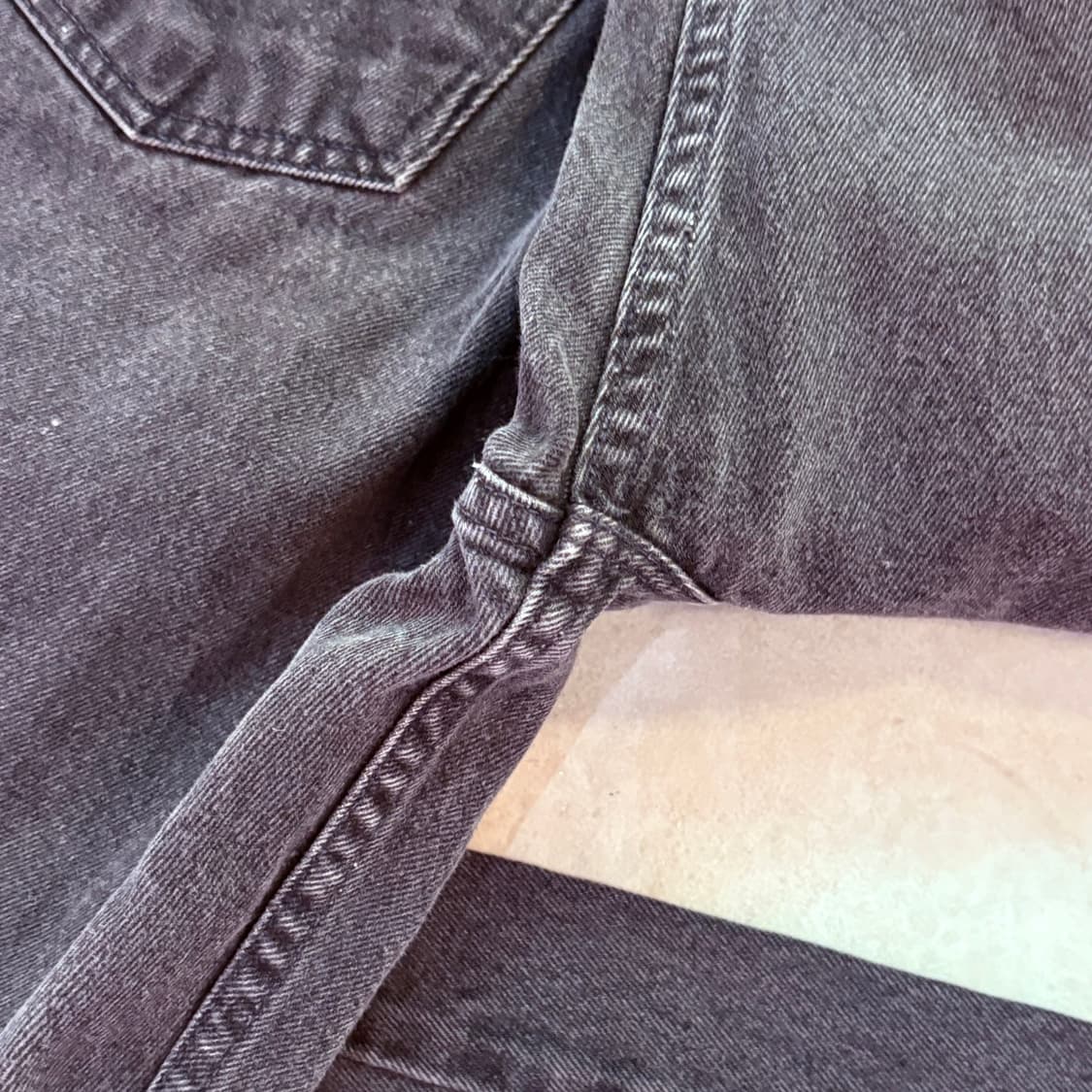 [38/32] USA 리바이스 505 오렌지탭 orange 흑청 블랙 상품이미지6