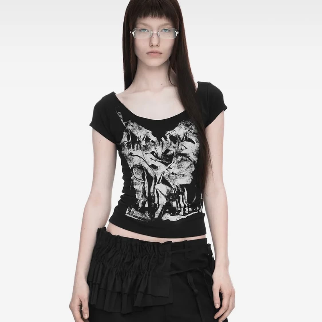 나체 SLIP X-RAY PRINTED T-SHIRT 상품이미지1