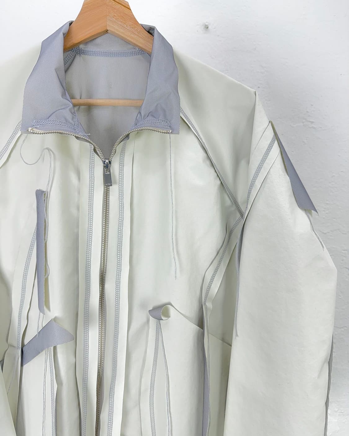 설밤 디스트레스드 오버록 레이어드 셋업 상의 상품이미지3