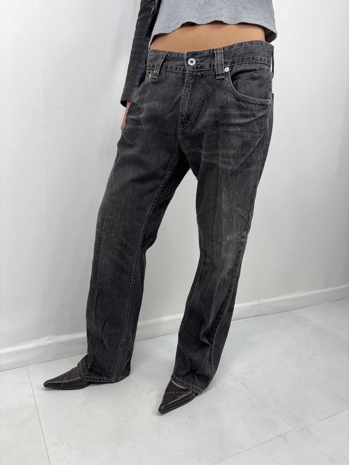 LEVIS BACK POCKET WASHED BLACK 상품이미지2