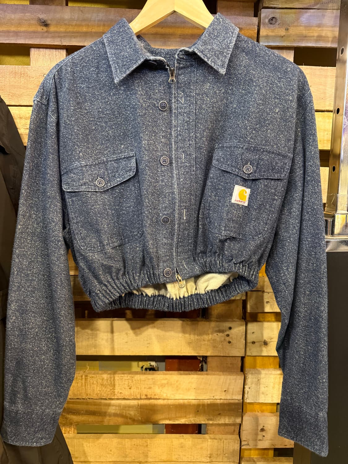 칼하트 리메이크 크롭 셔츠 자켓 상품이미지1