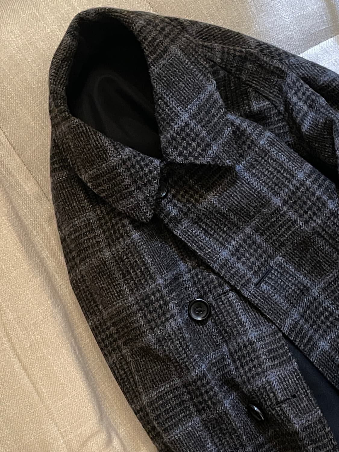 아나토미카 싱글래글런 2 리버서블 코트 48사이즈 블랙 상품이미지2