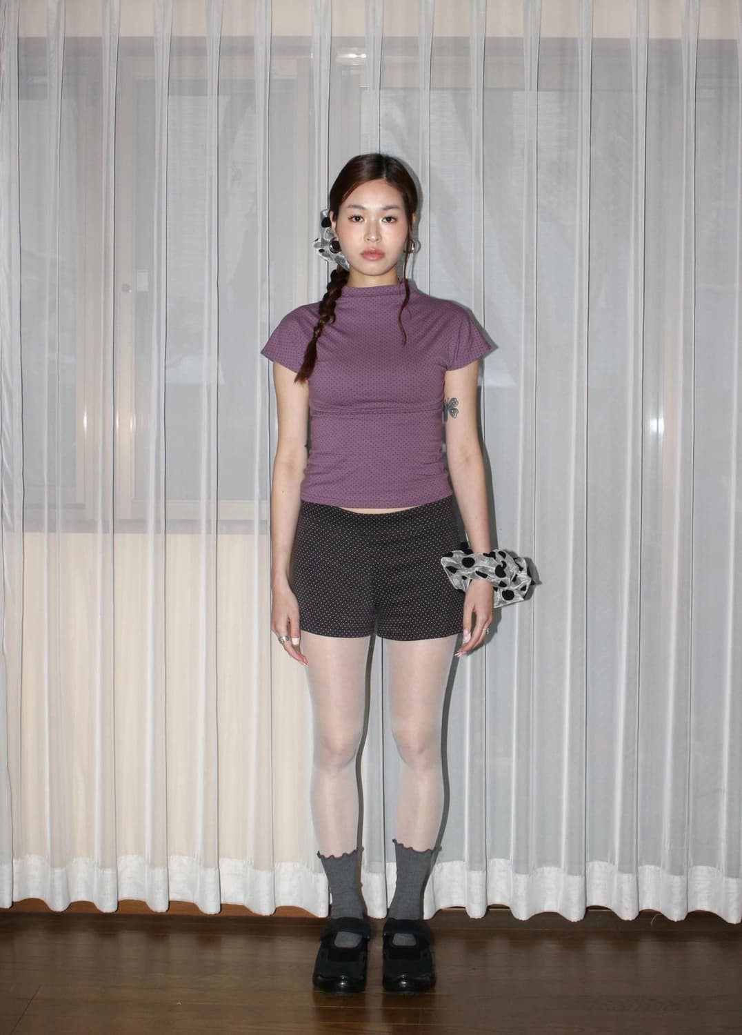 KÜL 큘 Dotty shorts [Brown] 상품이미지3